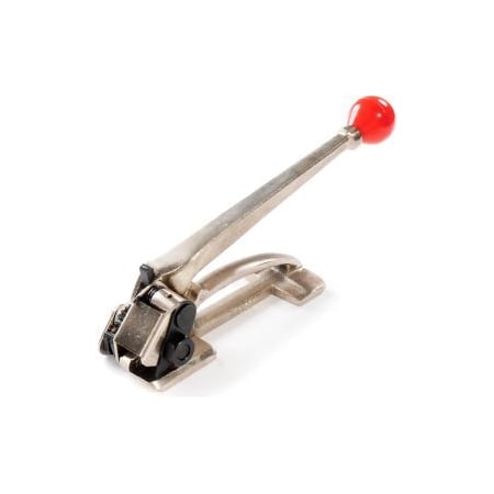 Pac Strapping Products Pac Strapping Heavy Duty Tensioner for 0.035" Thick & 1/2-3/4" Strap Width, Silver/Red ST75FHD